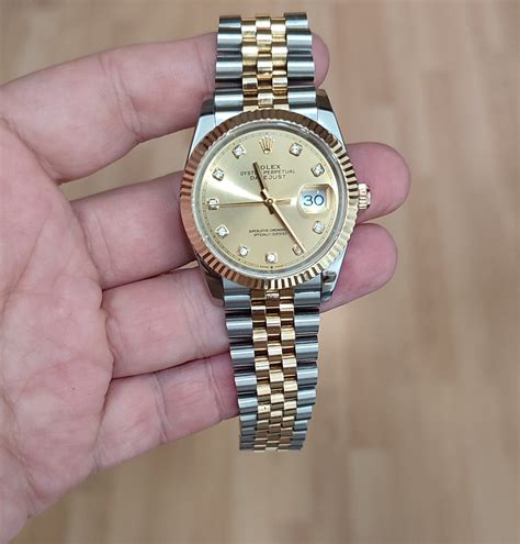 Review: GMF Datejust 36 two tone v2 (wrapped, w/ added .